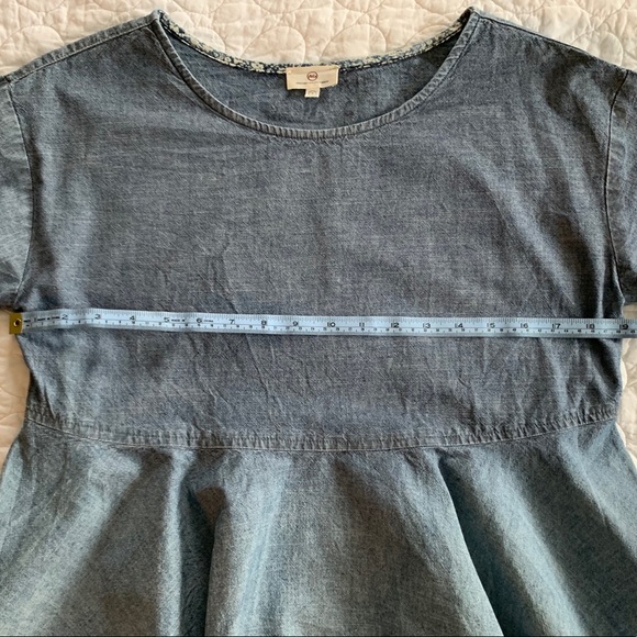 AG Adriano Goldschmeid chambray peplum top - Picture 4 of 9